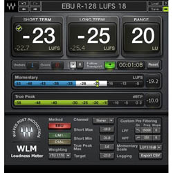 Waves WLM Plus Loudness Meter - Precision Metering WLMPLUSSG B&H